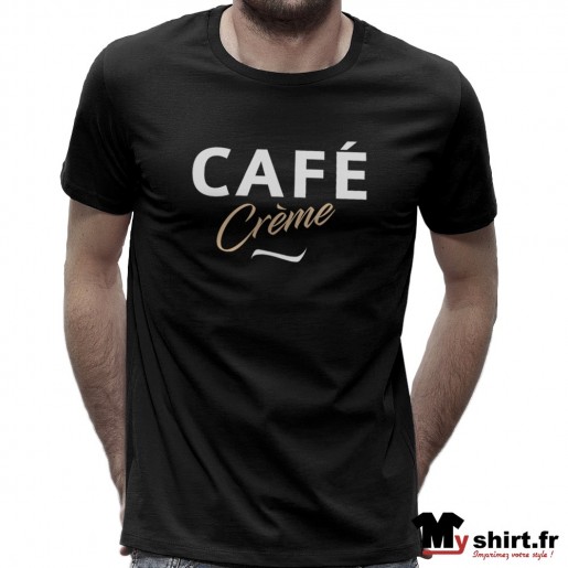 t shirt foot café crème